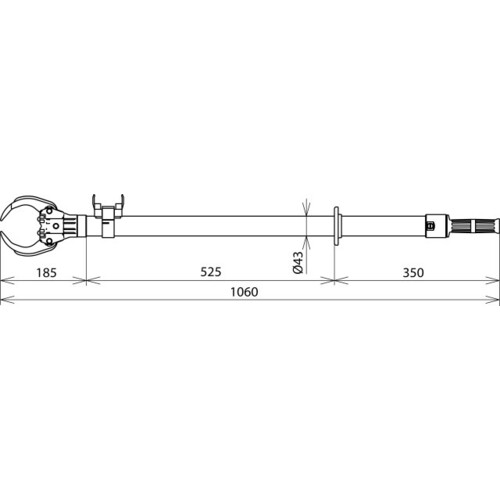 765040 Dehn Sicherungszange  gerade Un-36kV Produktbild Additional View 2 L