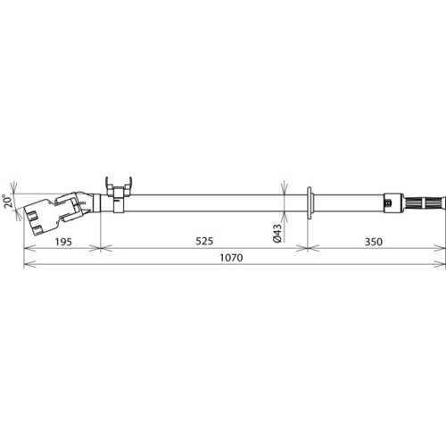 765050 Dehn Sicherungszange abgewinkelt Un-36kV Produktbild Additional View 1 L