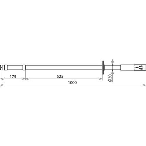 766100 Dehn Isolierstange 36kV M12 SK m. Steck- Produktbild Additional View 1 L