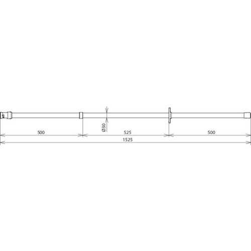 766315 Dehn Isolierstange 36kV SQ  L 1528mm Produktbild Additional View 1 L