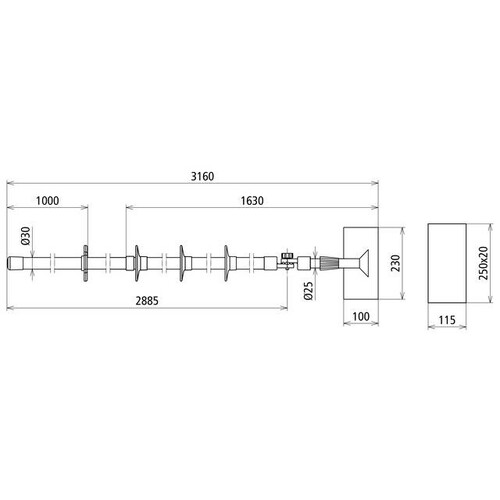 766340 Dehn Isolierstangenset bis 7,5kV DC 25kV AC Produktbild Additional View 1 L