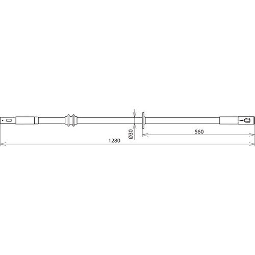 766367 Dehn Isolierstange b. 36kV 50Hz D 30mm Produktbild Additional View 1 L