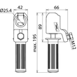 772323 Dehn Kugelkopfhaube D 25mm starr m. Handgriff Produktbild Additional View 1 S