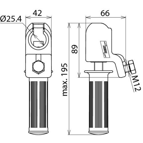 772323 Dehn Kugelkopfhaube D 25mm starr m. Handgriff Produktbild Additional View 1 L