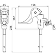 784480 Dehn Phasenschraubklemme D 4 30mm Sp-Q-Stift Produktbild Additional View 1 S