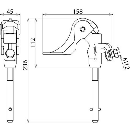 784480 Dehn Phasenschraubklemme D 4 30mm Sp-Q-Stift Produktbild Additional View 1 L