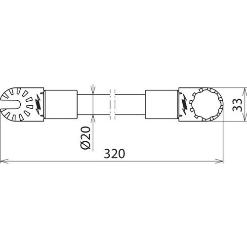 785317 Dehn Isolierstangen Verlängerung L 320mm Produktbild Additional View 1 L