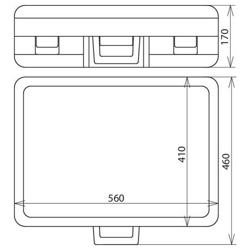 785506 Dehn Koffer KKL TRS NS, DE/GB,560x410x165, vp Produktbild Additional View 2 L
