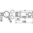 790150 Dehn Erdanschlussbuchse m. Ringnut D 16mm Produktbild Additional View 2 S