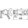 790150 Dehn Erdanschlussbuchse m. Ringnut D 16mm Produktbild Additional View 1 S