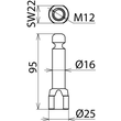 790250 Dehn Erdungsfestpunkt m. Ringnut D 16mm u. Produktbild Additional View 2 S