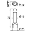 790260 Dehn Erdungsfestpunkt m. Ringnut D 16mm u. Produktbild Additional View 2 S