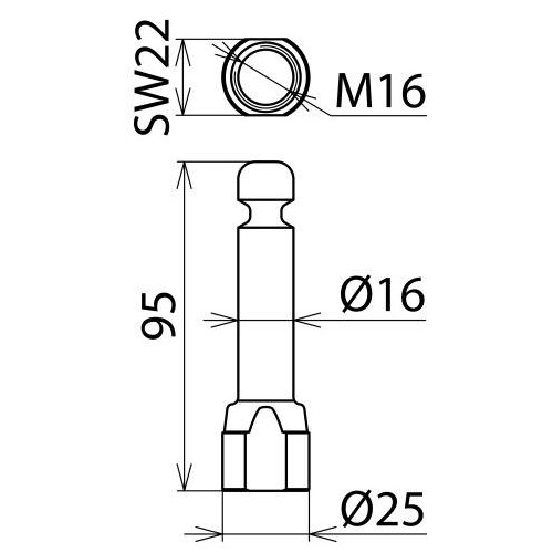 790260 Dehn Erdungsfestpunkt m. Ringnut D 16mm u. Produktbild Additional View 2 L