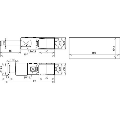 3014627 Dehn Anschlussset mit Montagematerial für HVI long Leitung D  Produktbild Additional View 2 L