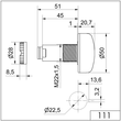 WE111 000 68 Werma Elektr. Summer EM Dauer/Puls 230V AC BK Produktbild Additional View 1 S