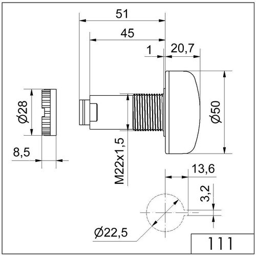 WE111 000 68 Werma Elektr. Summer EM Dauer/Puls 230V AC BK Produktbild Additional View 1 L