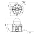 WE281 410 55 Werma LED Hindernisfeuer BM 12 50V DC RD Produktbild Additional View 1 S