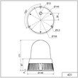 WE431 300 60 Werma LED Sirene BM 32 Töne 115 230V AC YE Produktbild Additional View 1 S