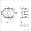 WE441 010 68 Werma Blitz Sirene WM 32 Töne 230V AC RD/RD Produktbild Additional View 1 S