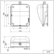 WE573 000 66 Werma Signalhupe WM Dauerton 42V AC BK/GY Produktbild Additional View 1 S