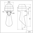 WE574 000 60 Werma Signalhupe WM Dauerton 115 230V AC GY Produktbild Additional View 1 S