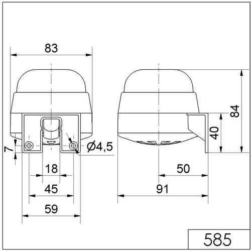 WE585 000 67 Werma Signalhupe WM Dauerton 115V AC GY Produktbild Additional View 1 L