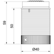 WE634 450 55 Werma LED Dauerlichtelement 24V DC MC Produktbild Additional View 1 S