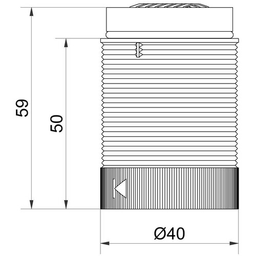 WE634 450 55 Werma LED Dauerlichtelement 24V DC MC Produktbild Additional View 1 L