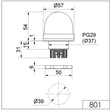 WE801 100 68 Werma LED Dauerleuchte EM 230V AC RD Produktbild Additional View 1 S