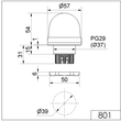 WE801 200 67 Werma LED Dauerleuchte EM 115V AC GN Produktbild Additional View 1 S