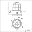 WE839 152 68 Werma Doppel Blitzleuchte BM 230V AC RD Produktbild Additional View 1 S