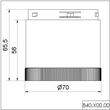 WE840 500 00 Werma Dauerlichtelement 12 240V AC/DC BU Produktbild Additional View 1 S