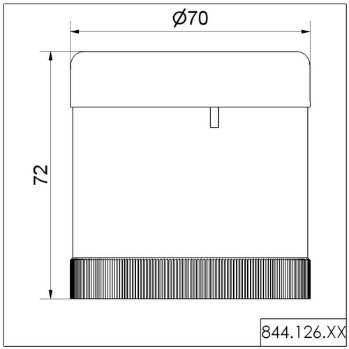 WE844 126 67 Werma Sirenenelement 8 Töne 115V AC BK Produktbild Additional View 1 L