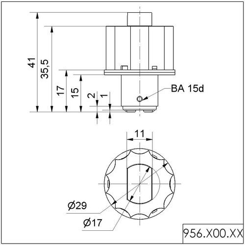 WE956 500 68 Werma LED Lampe 230V AC BU Produktbild Additional View 1 L