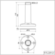 WE975 209 01 Werma Fuß mit integriertem Rohr BK Produktbild Additional View 1 S