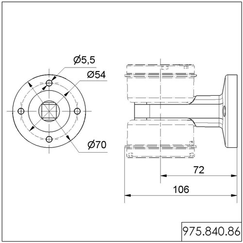 WE975 840 86 Werma Winkel für zweiseitige Montage BK Produktbild Additional View 1 L