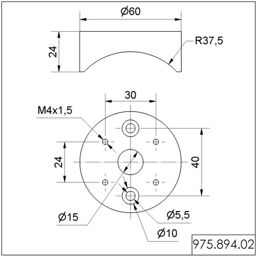 WE975 894 02 Werma Rohradapter BK Produktbild Additional View 1 L