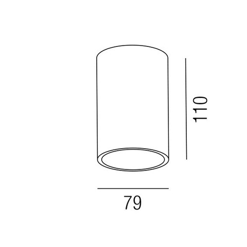 57370/11-W Leuchtwurm Orbit rund DL 1xGU10 max.40W weiß Produktbild Additional View 1 L