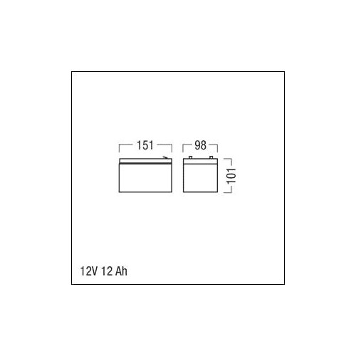 22168851 Zumtobel ONLITE central eBox ACCU SET PB/12 12Ah Produktbild Additional View 1 L