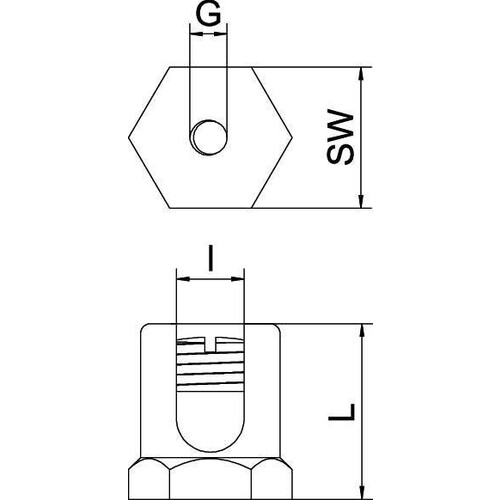 6404006 Obo EKL 25 M6 Erdungsklemme mit Befestigungsgewinde M6 25mm²  Messing Produktbild Additional View 1 L