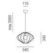 18301/54 Leuchtwurm HL    RIDOTTO 1fl/Metall schwarz lackiert dm54/H34cm/ Produktbild Additional View 1 S