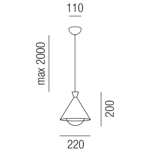 18310/22 Leuchtwurm HL    FACT 1fl/Metall schwarz lackiert dm22/H20cm/ Produktbild Additional View 1 L