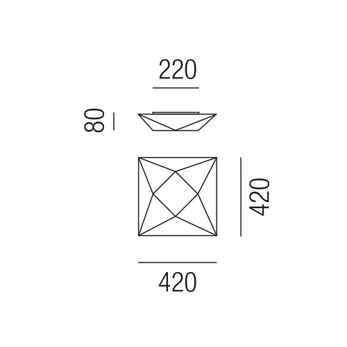 39321/42 Leuchtwurm WL/DL     POLARIS quadratisch/Metall weiß Stretchstoff sc Produktbild Additional View 1 L