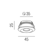 52800-10WW-ALU Leuchtwurm LED    MOBILI  350/700mA rund/starr/Alu eloxiert/10° O Produktbild Additional View 1 S