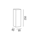 57338/25-S Leuchtwurm WL     ORBIT   D/ID 2fl/UP &Down/quadr./schwarz 80x80/ Produktbild Additional View 1 S