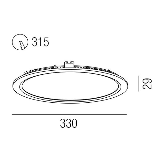 57650/34-ALUCW Leuchtwurm EL     NEW ULTRATHIN rund/alugrau/24VDC kaltweiß 4 Produktbild Additional View 1 L