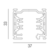 67100/100-S Leuchtwurm PRESTIGE   Schiene   Aufbau 3 Phasenstromschiene/L Produktbild Additional View 1 S