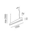 67515/125-SWW Leuchtwurm HL     SOLUTIONS schwarz matt/NUR Direktlicht/ Produktbild Additional View 1 S