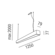 67517/125-SWW Leuchtwurm HL     SOLUTIONS schwarz matt/NUR Direktlicht/ Produktbild Additional View 1 S