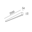 67525/250-SWW Leuchtwurm DL    SOLUTIONS schwarz matt/NUR Direktlicht/Diffuser w Produktbild Additional View 1 S